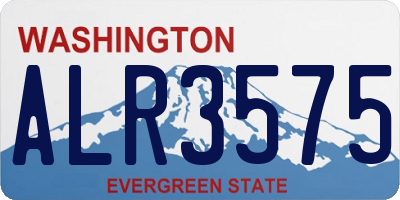 WA license plate ALR3575