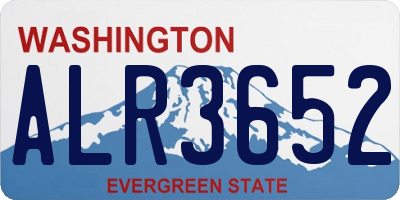 WA license plate ALR3652