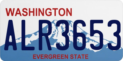WA license plate ALR3653