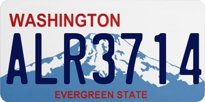 WA license plate ALR3714
