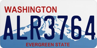 WA license plate ALR3764