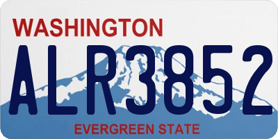 WA license plate ALR3852