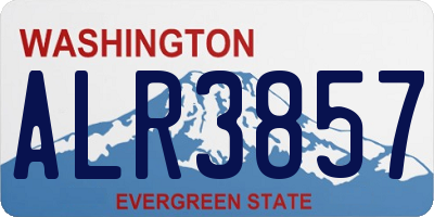 WA license plate ALR3857