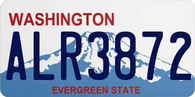 WA license plate ALR3872
