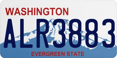 WA license plate ALR3883