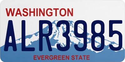 WA license plate ALR3985