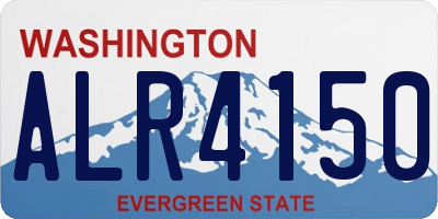 WA license plate ALR4150