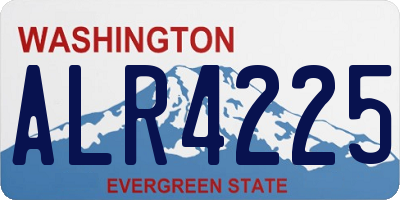 WA license plate ALR4225