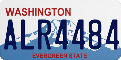 WA license plate ALR4484