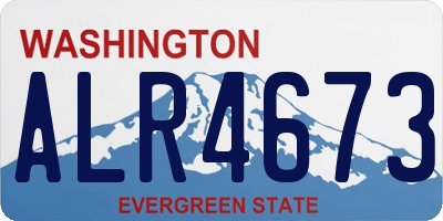 WA license plate ALR4673