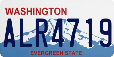 WA license plate ALR4719