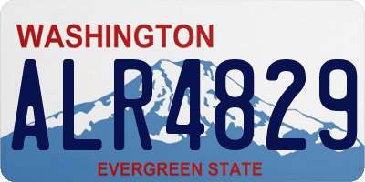 WA license plate ALR4829