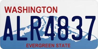WA license plate ALR4837