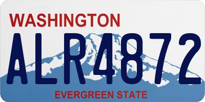 WA license plate ALR4872
