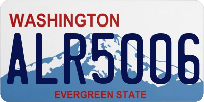 WA license plate ALR5006