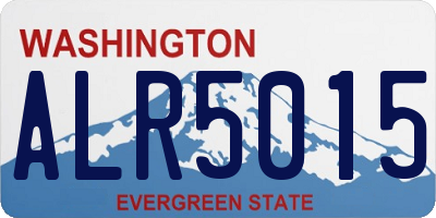 WA license plate ALR5015