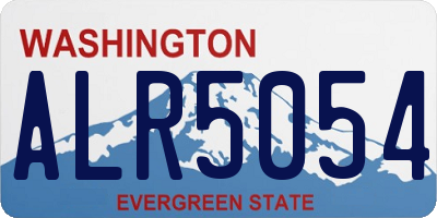 WA license plate ALR5054