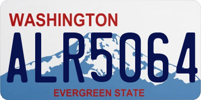WA license plate ALR5064