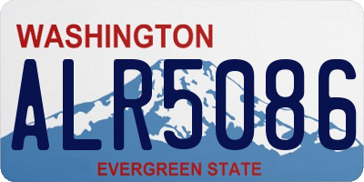 WA license plate ALR5086