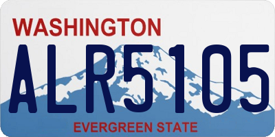 WA license plate ALR5105