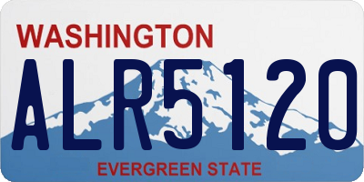 WA license plate ALR5120