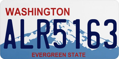 WA license plate ALR5163
