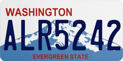 WA license plate ALR5242