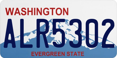 WA license plate ALR5302