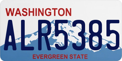 WA license plate ALR5385
