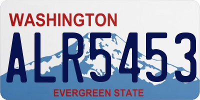 WA license plate ALR5453