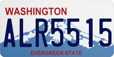 WA license plate ALR5515