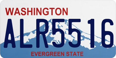 WA license plate ALR5516