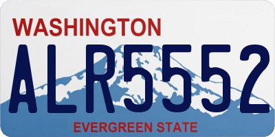 WA license plate ALR5552