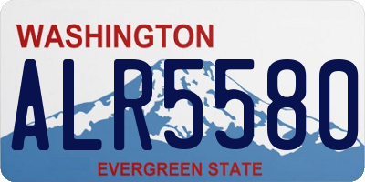 WA license plate ALR5580