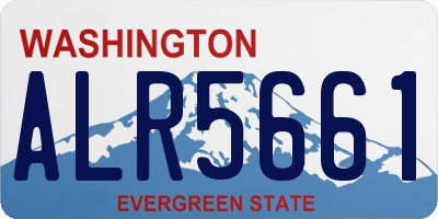 WA license plate ALR5661