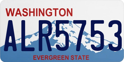 WA license plate ALR5753