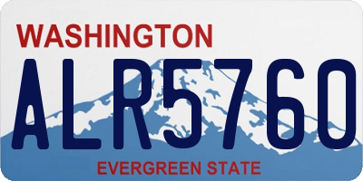 WA license plate ALR5760