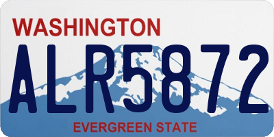 WA license plate ALR5872