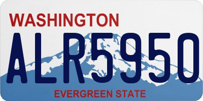 WA license plate ALR5950