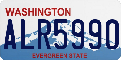 WA license plate ALR5990