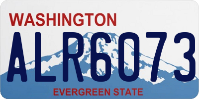 WA license plate ALR6073