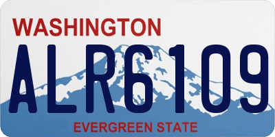 WA license plate ALR6109