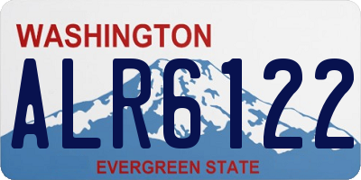 WA license plate ALR6122
