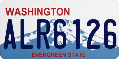 WA license plate ALR6126