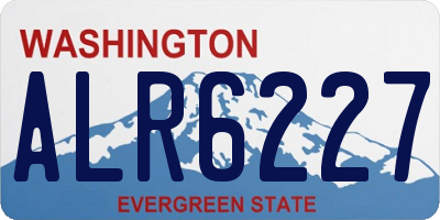 WA license plate ALR6227