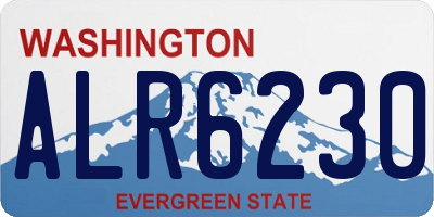 WA license plate ALR6230