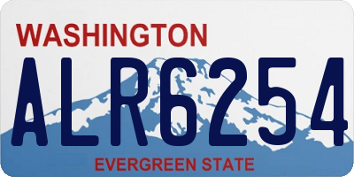 WA license plate ALR6254