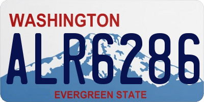 WA license plate ALR6286