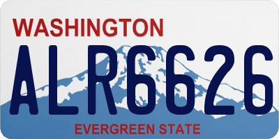 WA license plate ALR6626