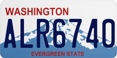 WA license plate ALR6740